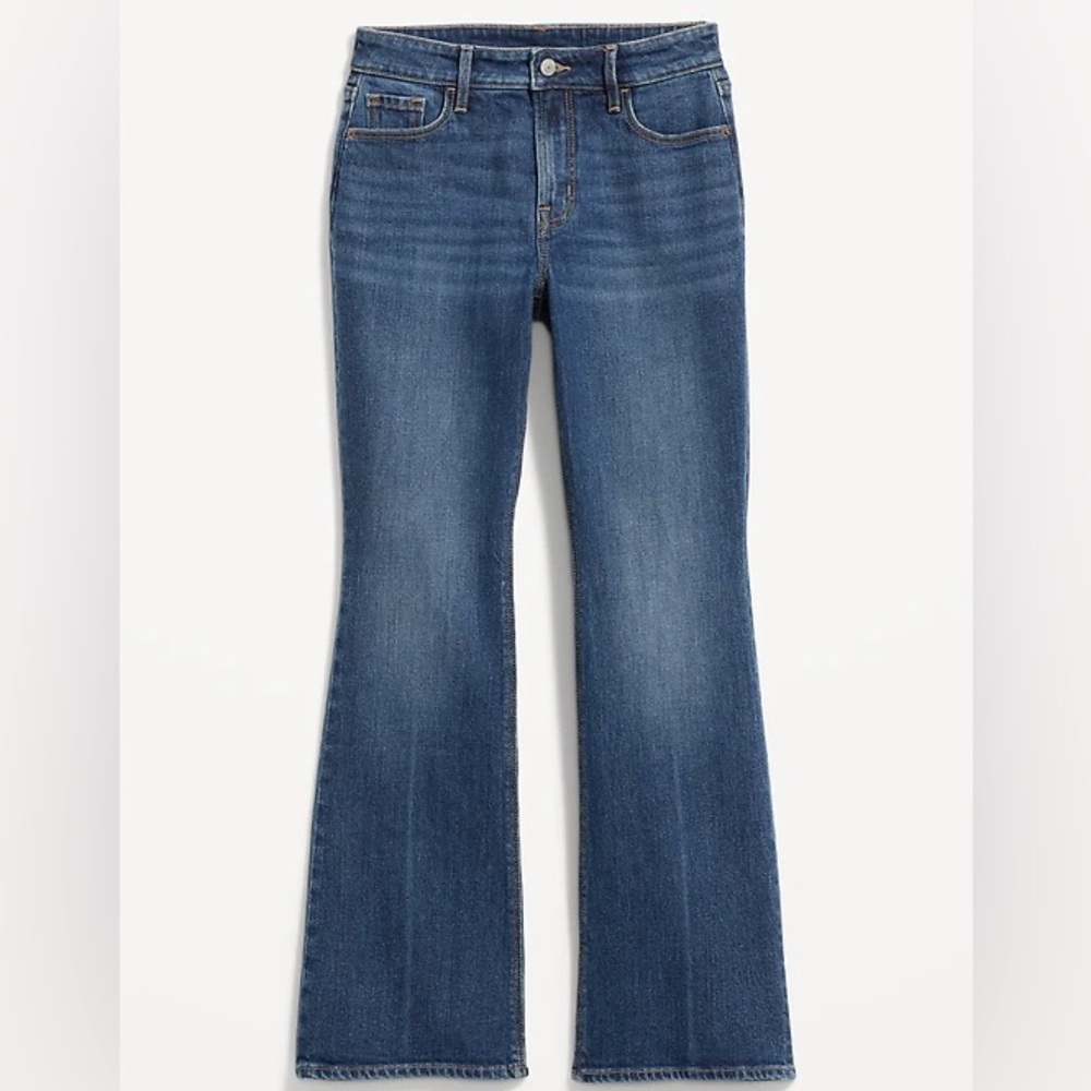 Old Navy Extra High Rise Flare Jeans in Classic Blue Size 16 Petite